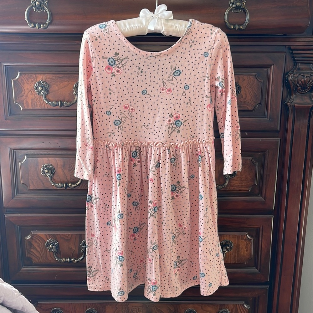 Light Pink Flower Detail Dress